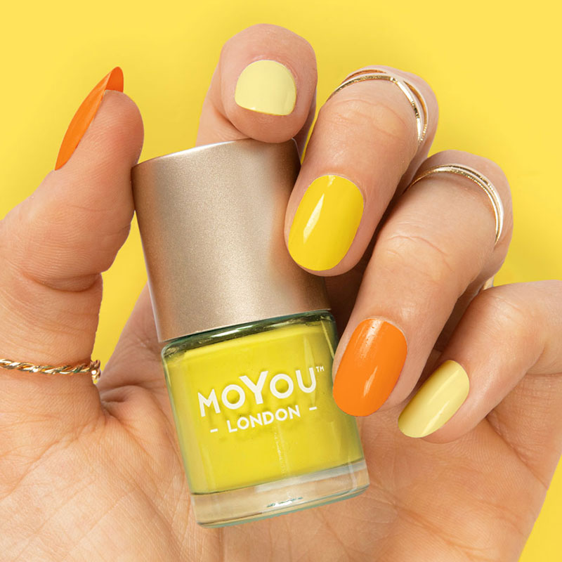 ORANGE & YELLOW NAIL POLISH | Nail Stamping | MoYou London