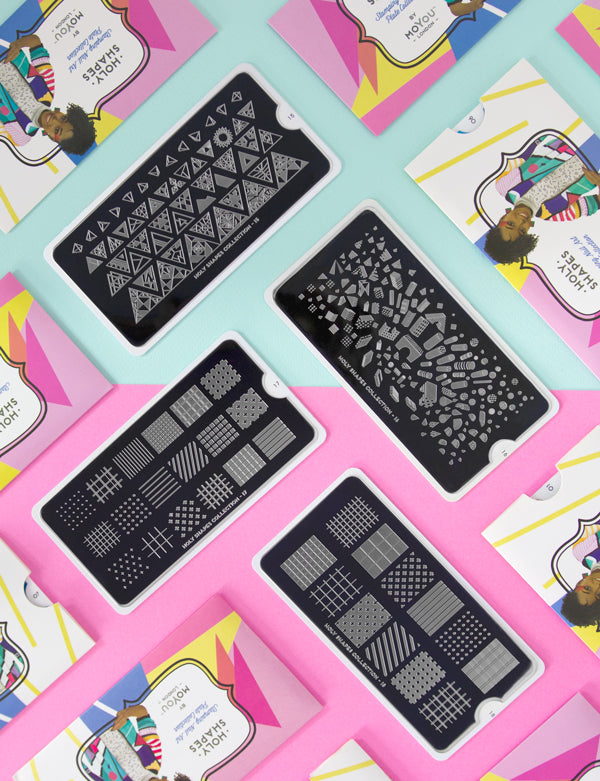 HOLY SHAPES COLLECTION | Geometric Nail Stamping Plates