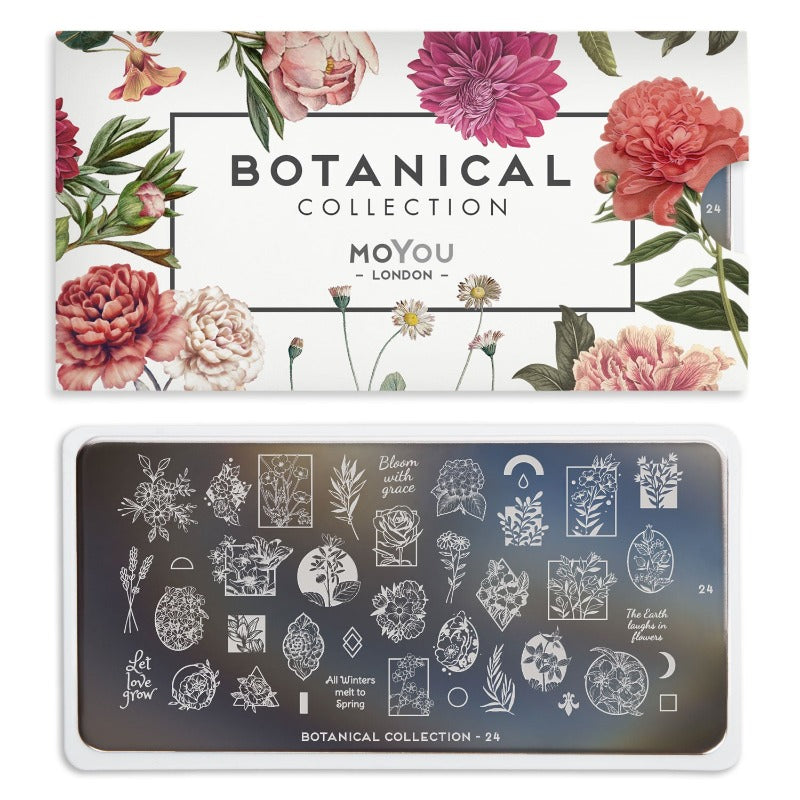 Botanical 24 ✦ Nail Stamping Plate