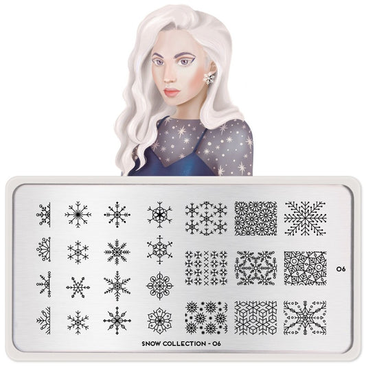Snow 06 ✦ Nail Stamping Plate