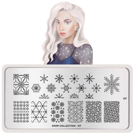 Snow 07 ✦ Nail Stamping Plate