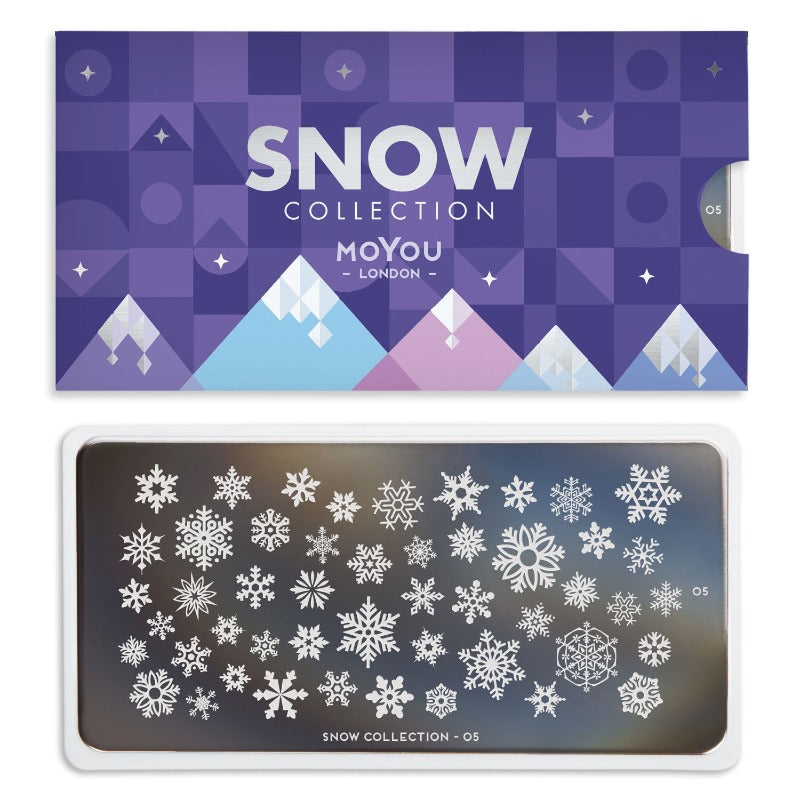 Snow 05 ✦ Nail Stamping Plate