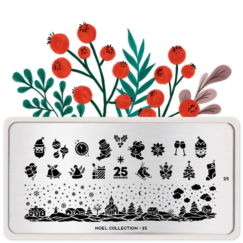 Noel 25 ✦ Nail Stamping Plate