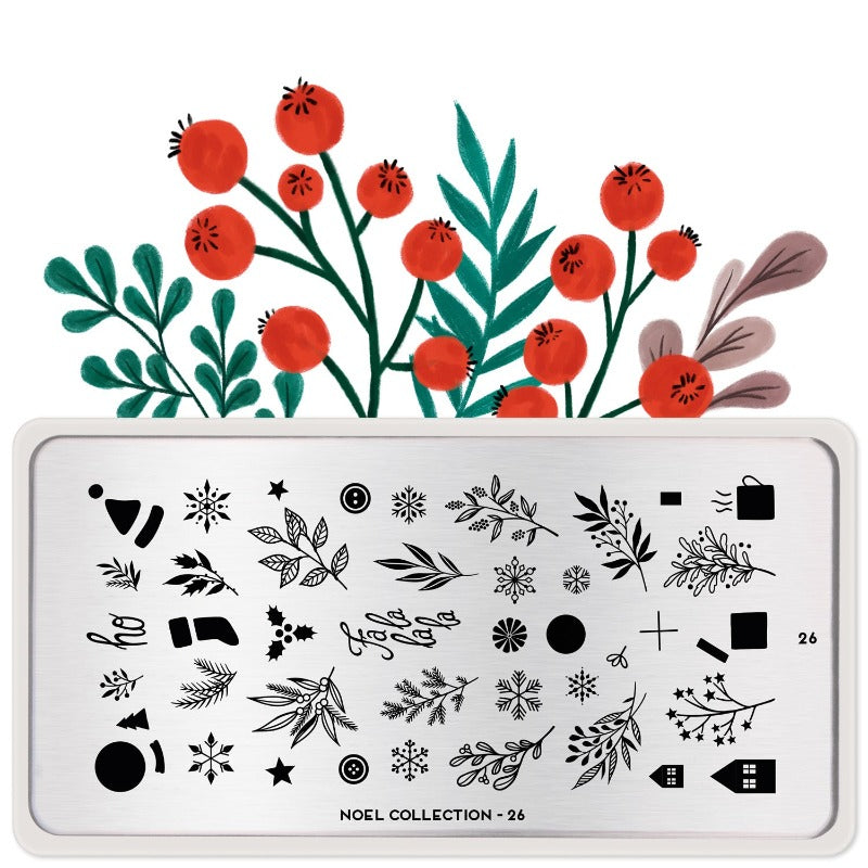 Noel 26 ✦ Nail Stamping Plate