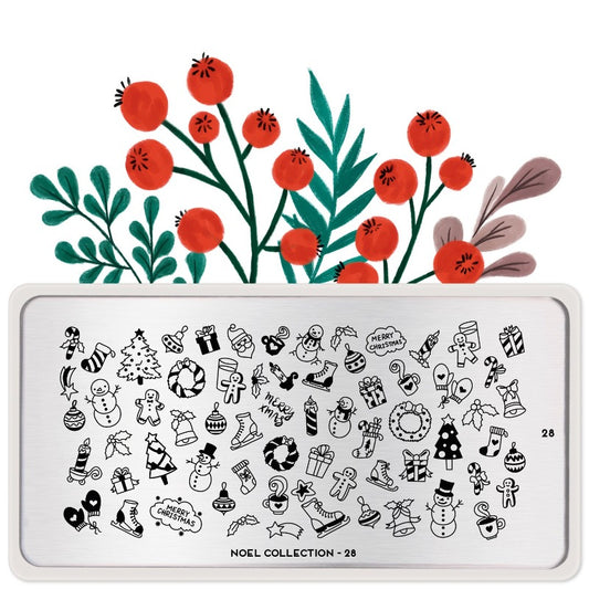 Noel 28 ✦ Nail Stamping Plate
