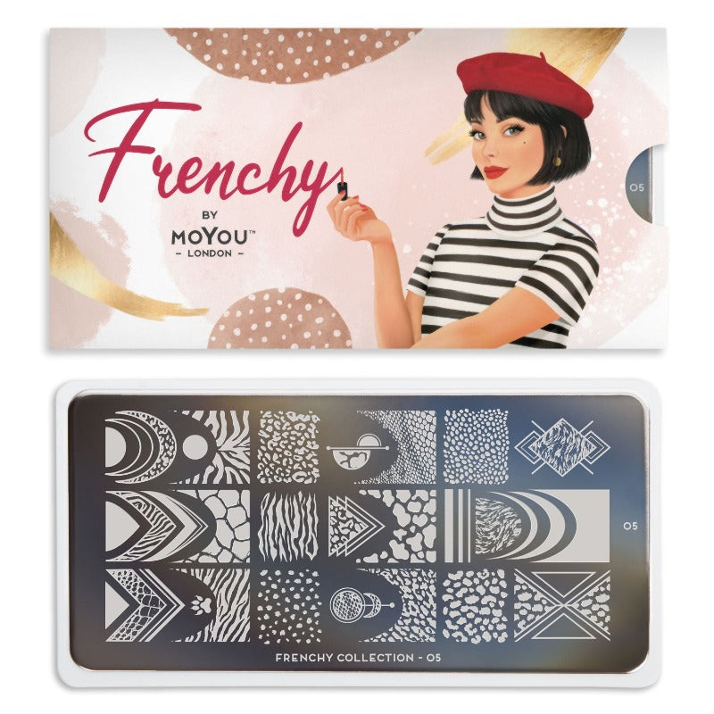 NEW Frenchy 05 ✦ Nail Stamping Plate