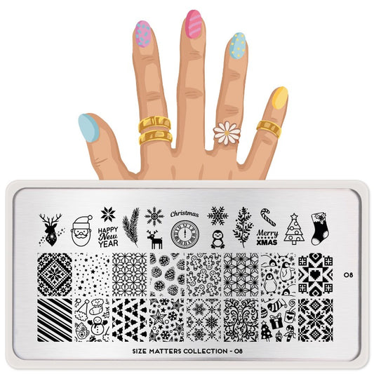 Size Matters 08 ✦ Nail Stamping Plate