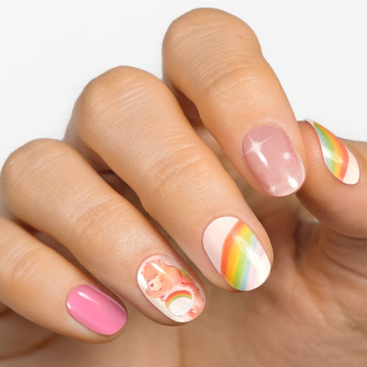 Gel Nail Strip ★ CARE BEARS ★ Cheer Bear Gel Nail Strips MoYou London