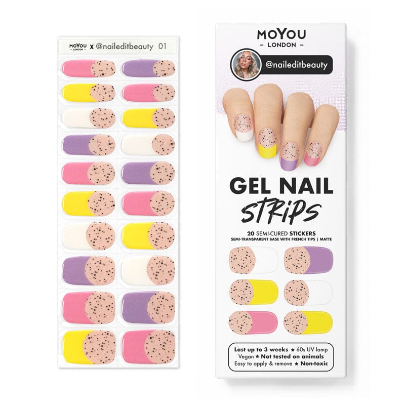 Gel Nail Strip ★ @naileditbeauty 01 Gel Nail Strips MoYou London