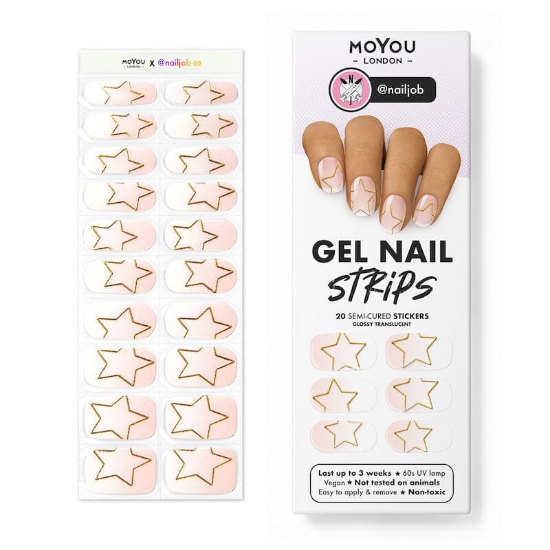 Gel Nail Strip ★ @nailjob 02 Gel Nail Wraps MoYou London