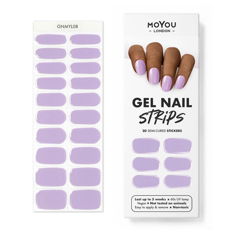 Gel Strips Semi-Cured Nail Wraps 08 Gel Nail Wraps MoYou London