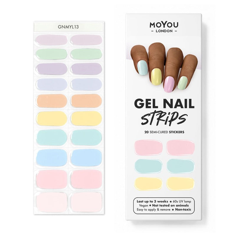 Gel Strips Semi-Cured Nail Wraps 13 Gel Nail Wraps MoYou London