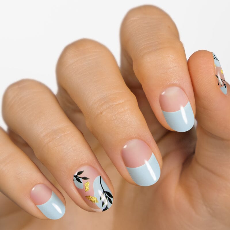 MOYOU London Semi Cured Gel Nail Strips 20 Pc. Gel Wraps for Nails Easy Apply Remove for Salon Quality Manicure Wor
