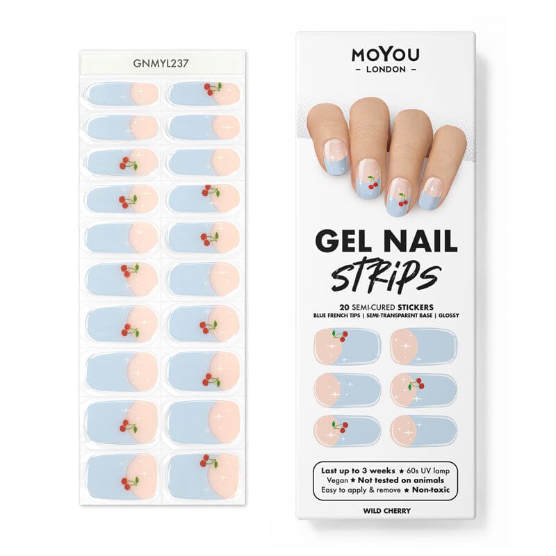 Gel Nail Strip ★ Wild Cherry Gel Nail Strips MoYou London
