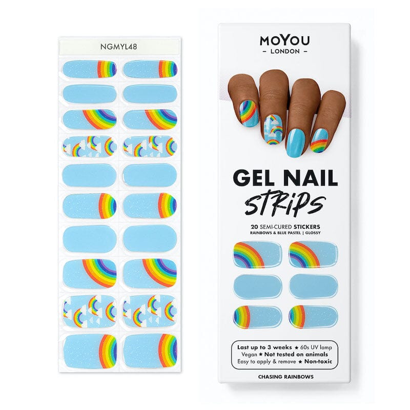 Gel Nail Strip ★ Chasing Rainbows Gel Nail Strips MoYou London