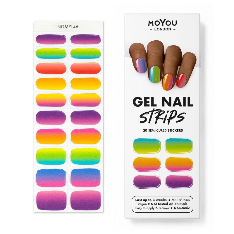 Gel Strips Semi-Cured Nail Wraps 50 Gel Nail Wraps MoYou London
