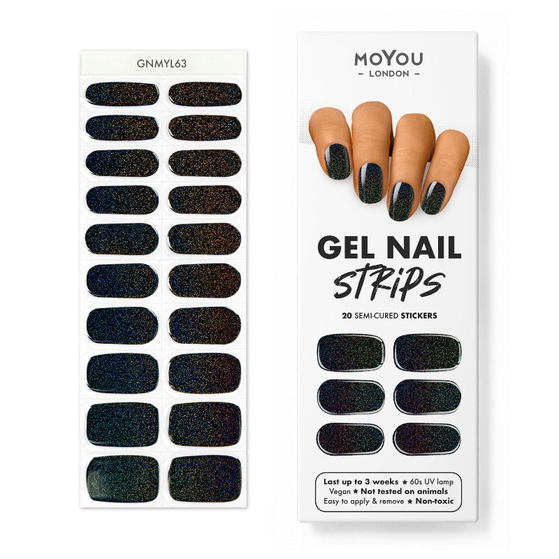 Gel Strips Semi-Cured Nail Wraps 63 Gel Nail Wraps MoYou London