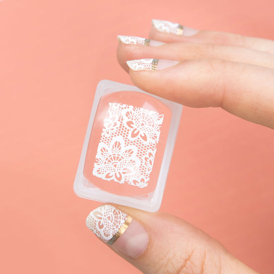 Floral Lace Nail Art Design