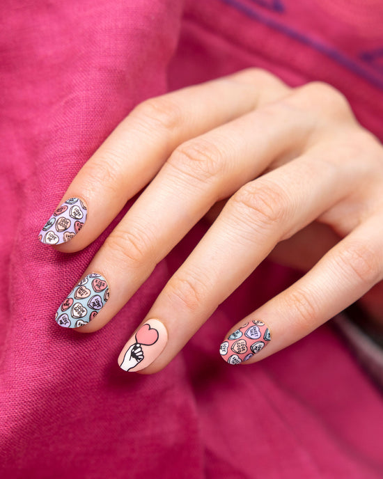 MoYou London Lovely St. Valentines Nail Art Manicure