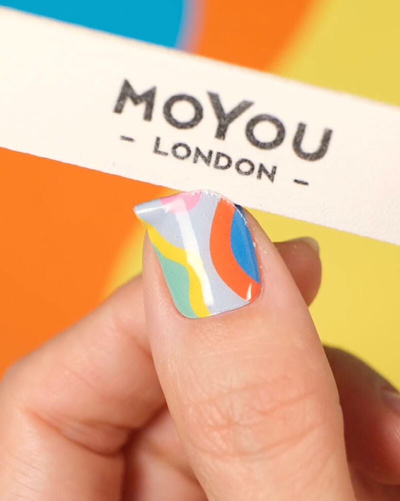 Gel Nail Strip ★ @peachinails 01 Gel Nail Wraps MoYou London