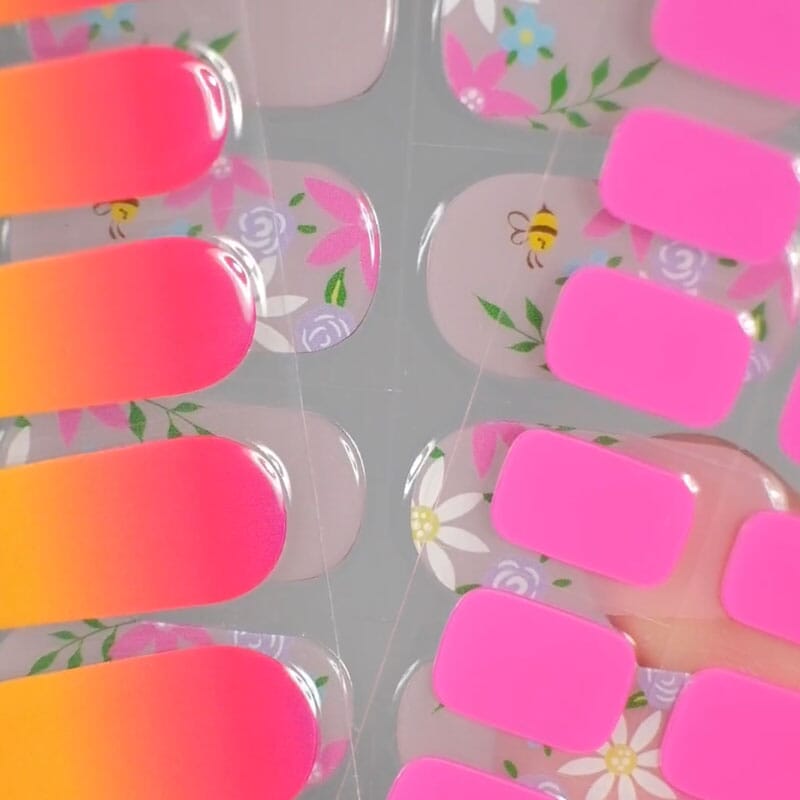 Gel Nail Strip ★ Flower Bouquet Gel Nail Strips MoYou London