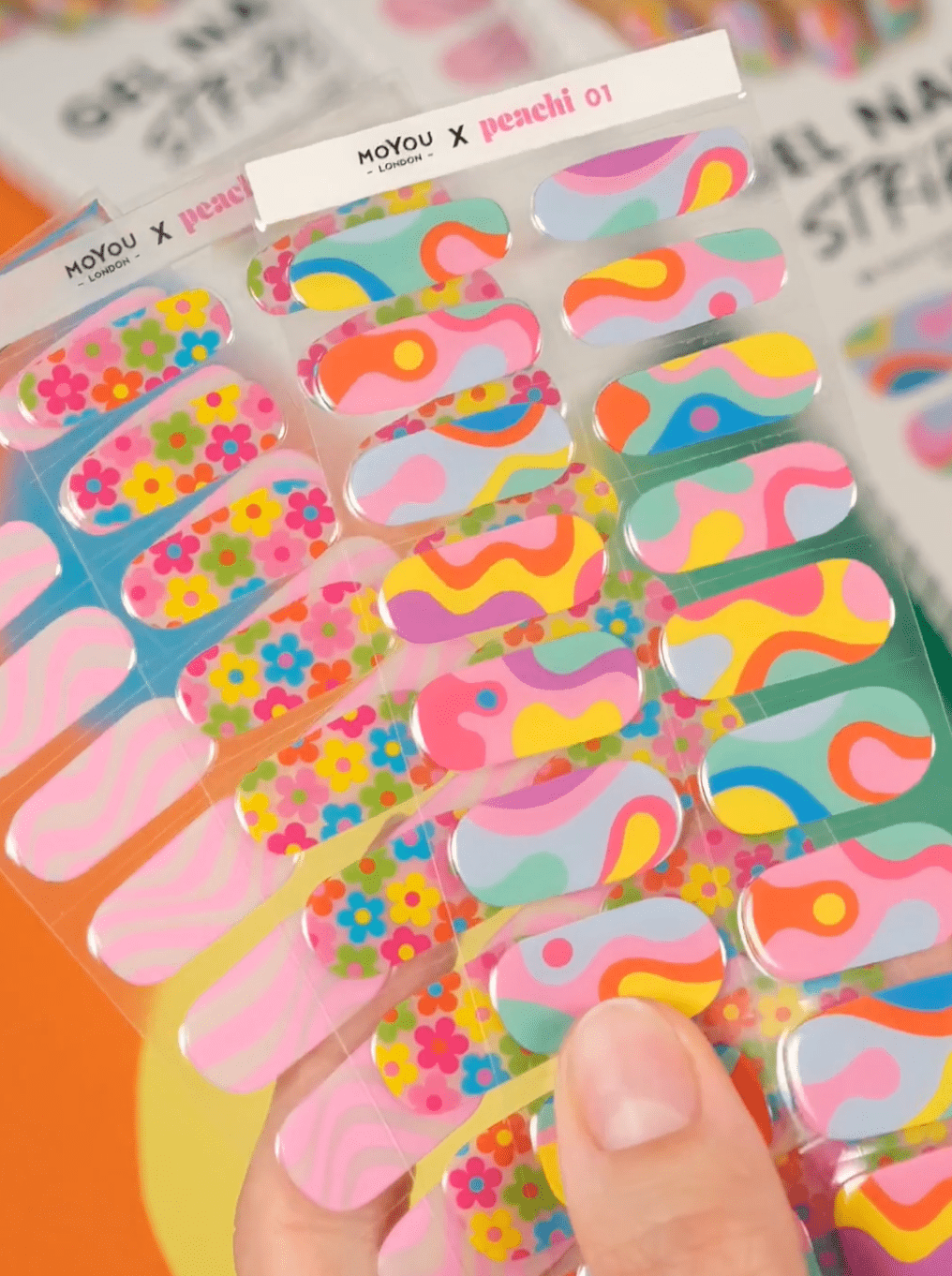 Gel Nail Strip ★ @peachinails 01 Gel Nail Wraps MoYou London