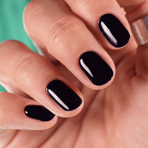 Gel Nail Strip ★ Jet Black Gel Nail Strips MoYou London