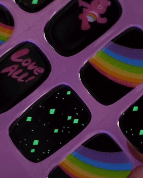 Gel Nail Strip ⭐️ ⭐️ ⭐️ CARE BEARS ★ LOVE ALL Gel Nail Strips MoYou London