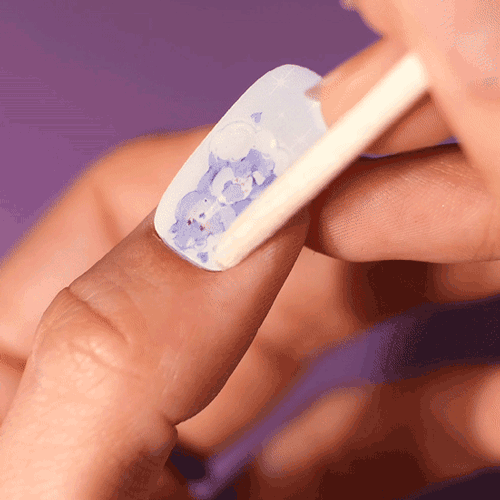 Gel Nail Strip ★ CARE BEARS ★ Grumpy Bear Gel Nail Wraps MoYou London