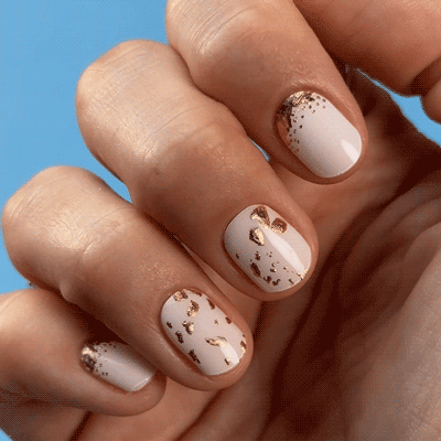 Gel Nail Strip ★ No Pain No Champagne Gel Nail Wraps MoYou London