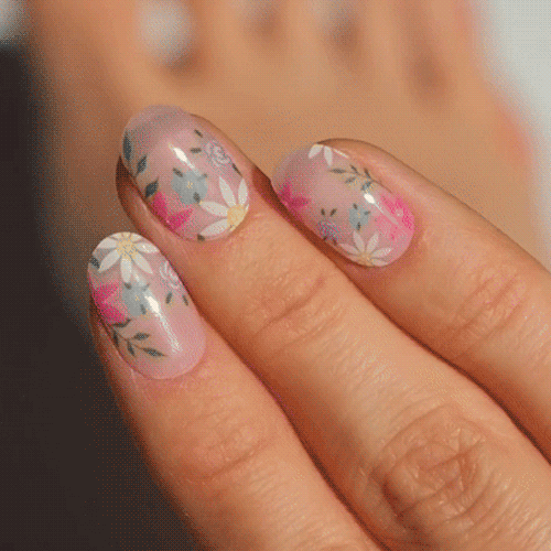 Gel Nail Strip ★ Flower Bouquet Gel Nail Strips MoYou London