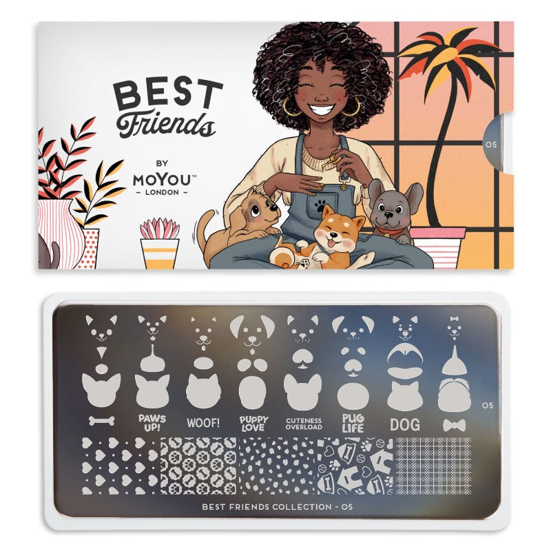 Best Friends 05 ✦ Nail Stamping Plate