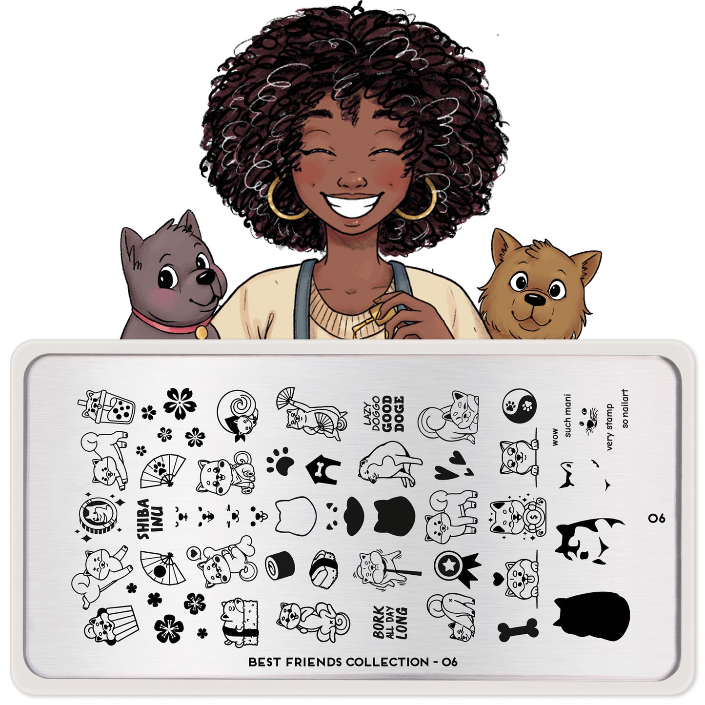 Best Friends 06 ✦ Nail Stamping Plate