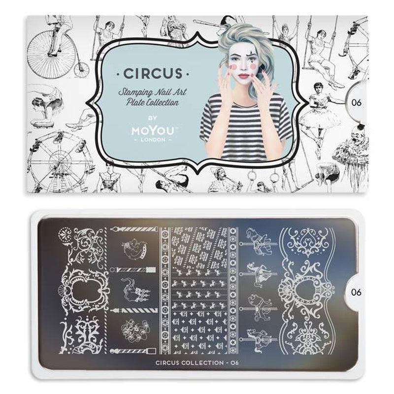 Circus 06-Stamping Nail Art Stencil-[stencil]-[manicure]-[image-plate]-MoYou London