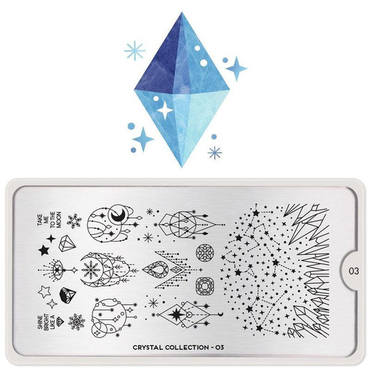 Crystal 03-Stamping Nail Art Stencil-[stencil]-[manicure]-[image-plate]-MoYou London