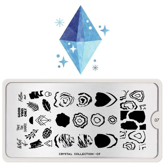 Crystal 07-Stamping Nail Art Stencil-[stencil]-[manicure]-[image-plate]-MoYou London