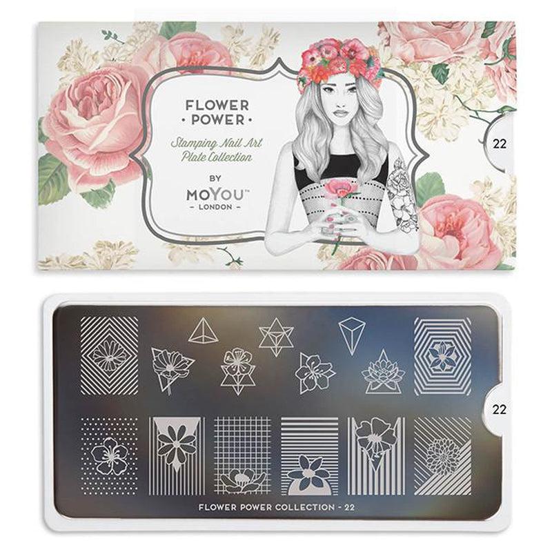 Flower Power 22-Stamping Nail Art Stencil-[stencil]-[manicure]-[image-plate]-MoYou London