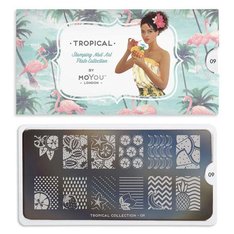 Tropical 09-Stamping Nail Art Stencils-[stencil]-[manicure]-[image-plate]-MoYou London