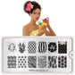Tropical 10-Stamping Nail Art Stencils-[stencil]-[manicure]-[image-plate]-MoYou London
