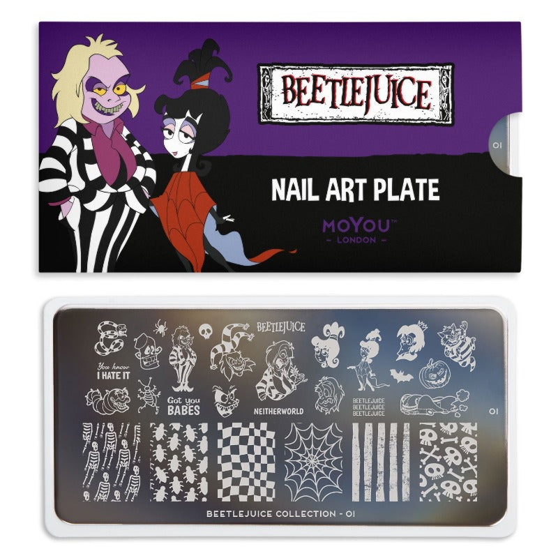 Beetlejuice 01 ✦ Nail Stamping Plate