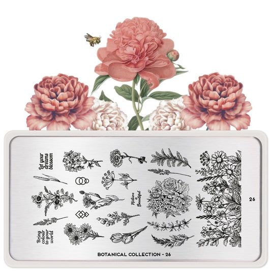 Botanical 26 ✦ Nail Stamping Plate