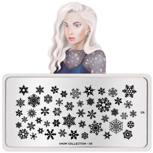 Snow 05 ✦ Nail Stamping Plate