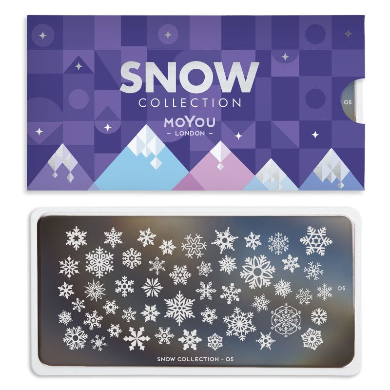 Snow 05 ✦ Nail Stamping Plate