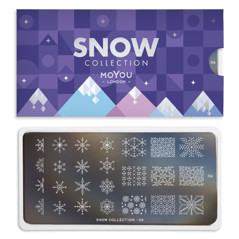 Snow 06 ✦ Nail Stamping Plate