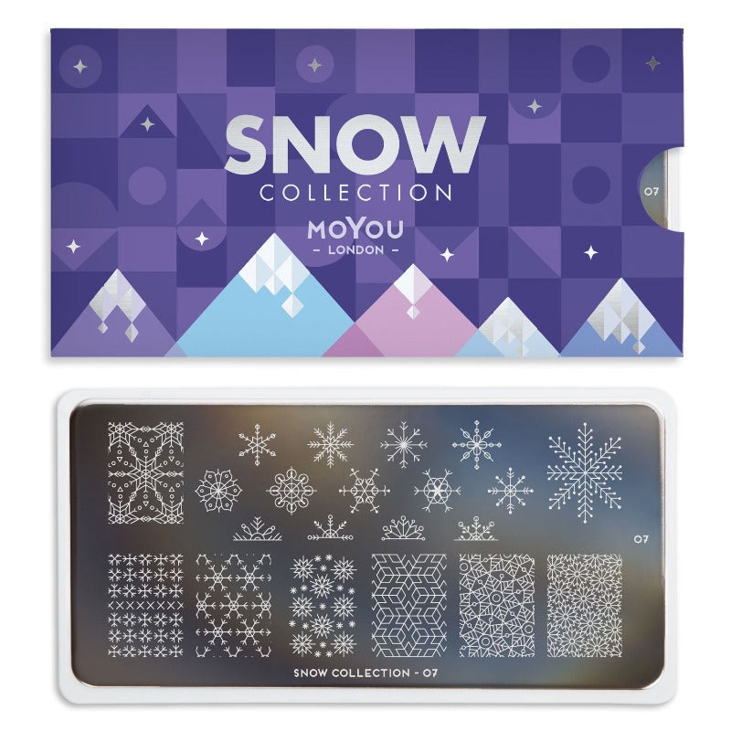 Snow 07 ✦ Nail Stamping Plate