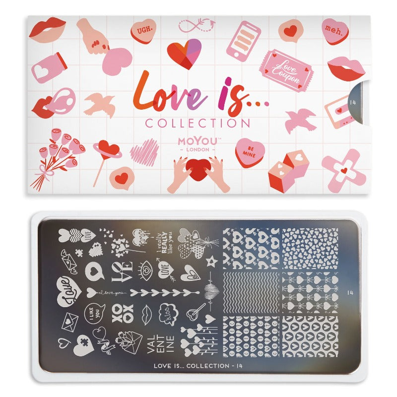 Love is... 14 ✦ Nail Stamping Plate