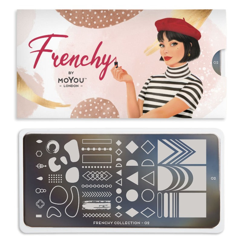 NEW Frenchy 02 ✦ Nail Stamping Plate