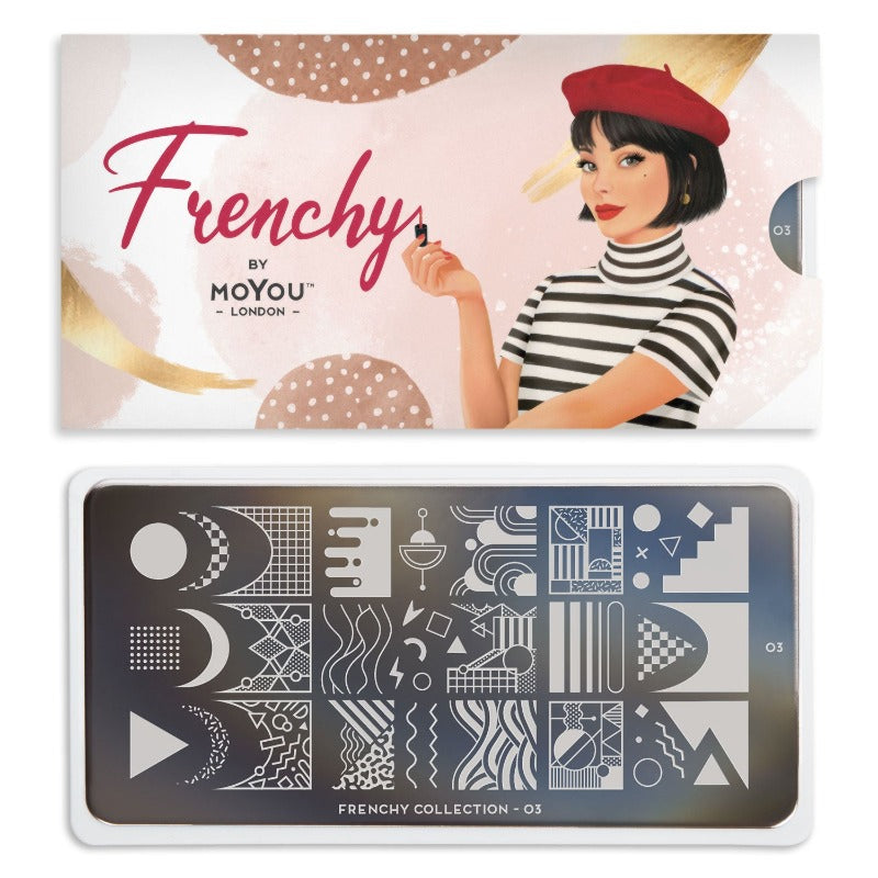NEW Frenchy 03 ✦ Nail Stamping Plate