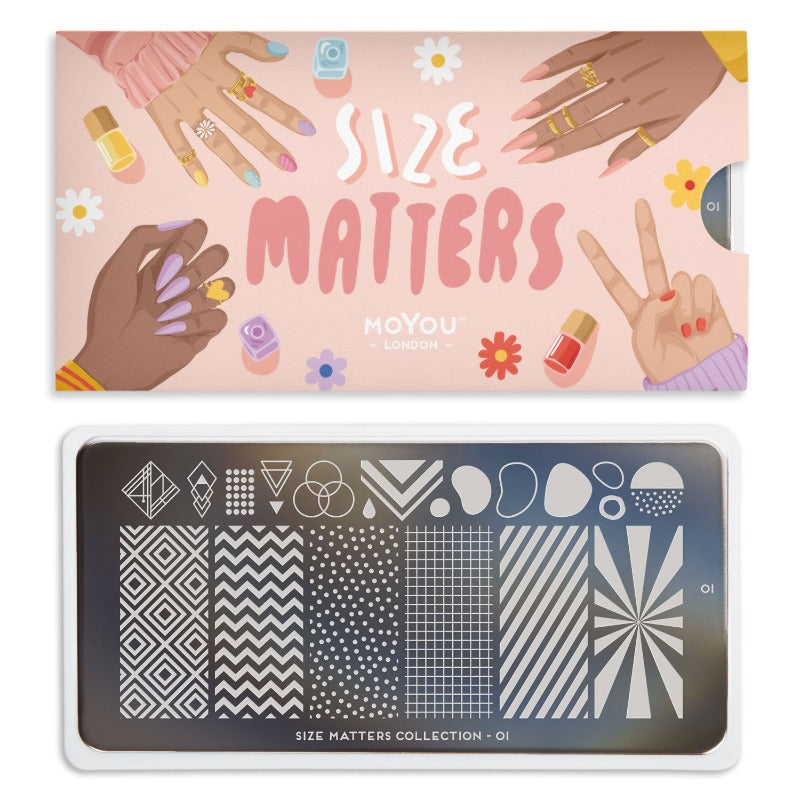 Size Matters 01 ✦ Nail Stamping Plate