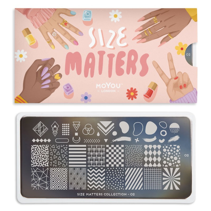 Size Matters 02 ✦ Nail Stamping Plate